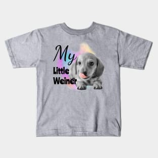 My Little Weiner Dachshund Puppy Kids T-Shirt